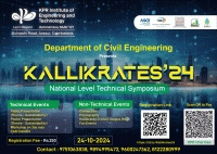 KALLIKRATES 2024 National Level Technical Symposium Poster